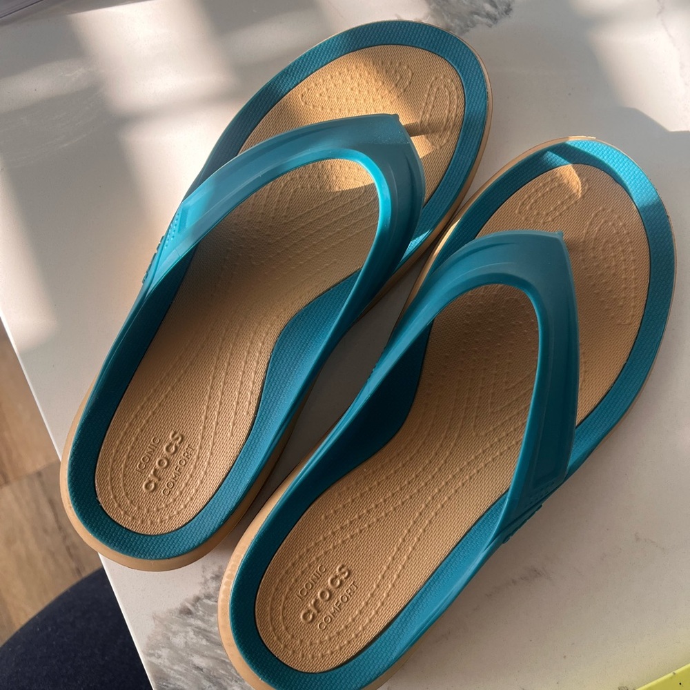 Crocs Men’s Blue Flip Flops